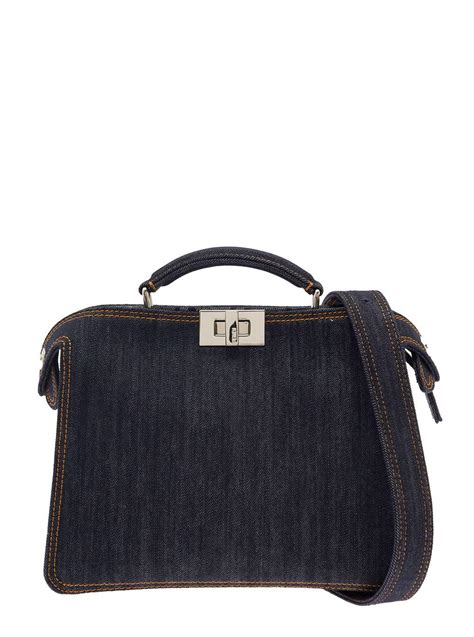 fendi mini selleria peekaboo sale|Fendi denim peekaboo.